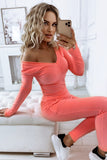 Push up zweiteiliges Set - coral