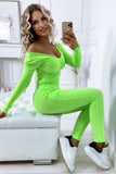 Push up zweiteiliges Set - lime