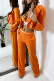 Tridelni komplet Unique - oranžna