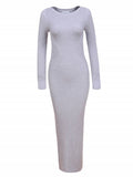 Strickkleid - grau